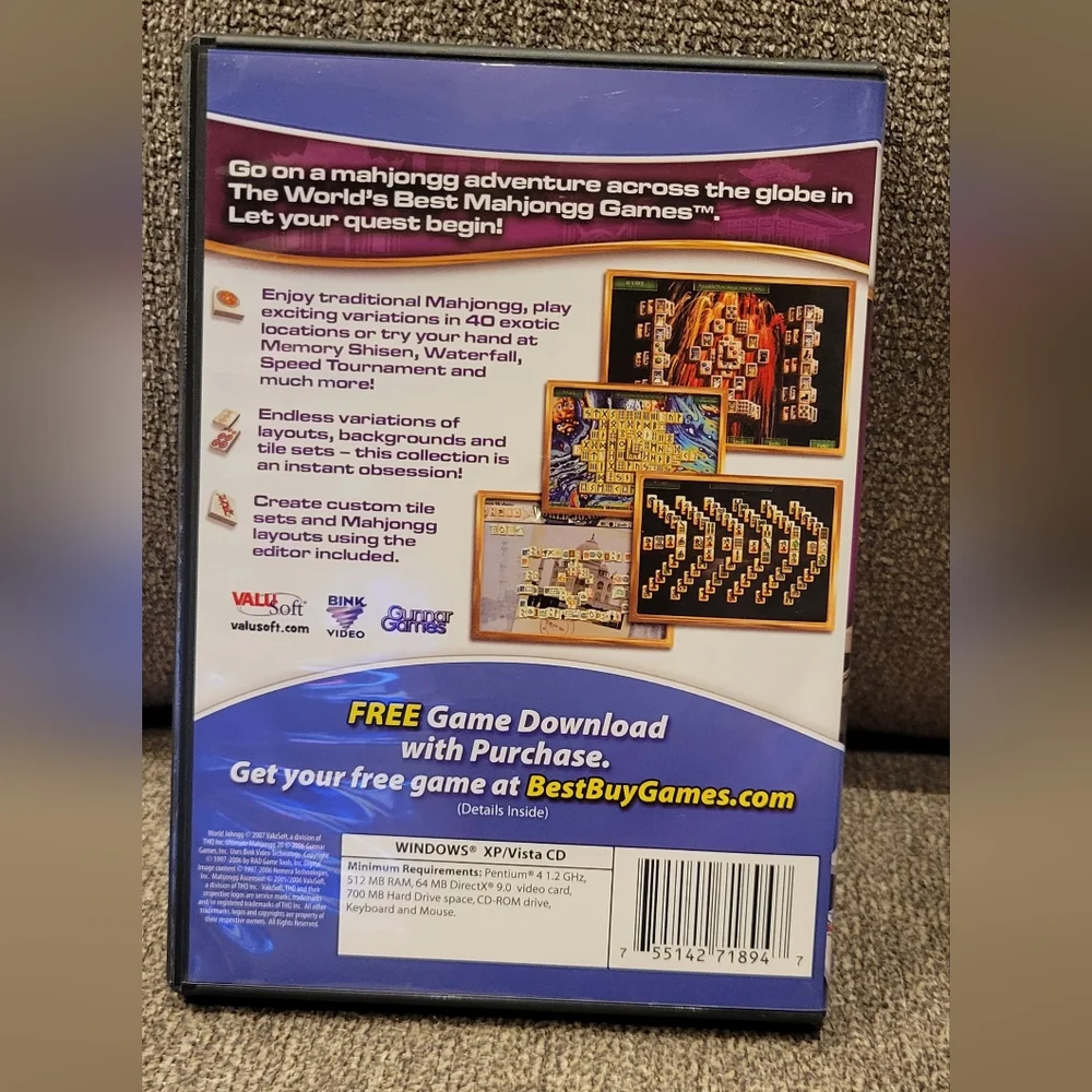 World's Best Mahjongg Games PC CD-ROM